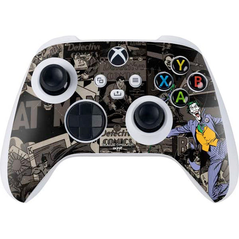 DC Comics The Joker Vintage Action pose pattern Xbox Series S Controller Skin